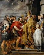 Peter Paul Rubens Saint Ambrose forbids emperor Theodosius I to enter the church France oil painting artist